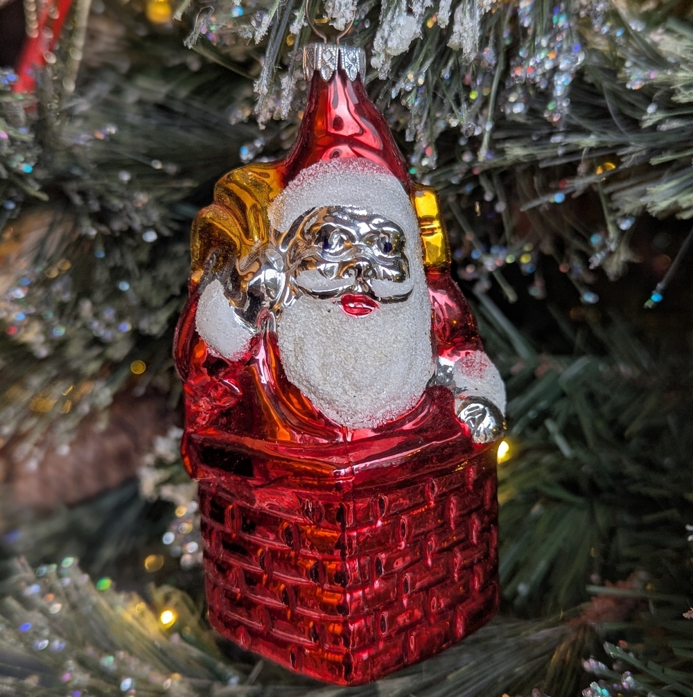 Old World Christmas Santa Ornament